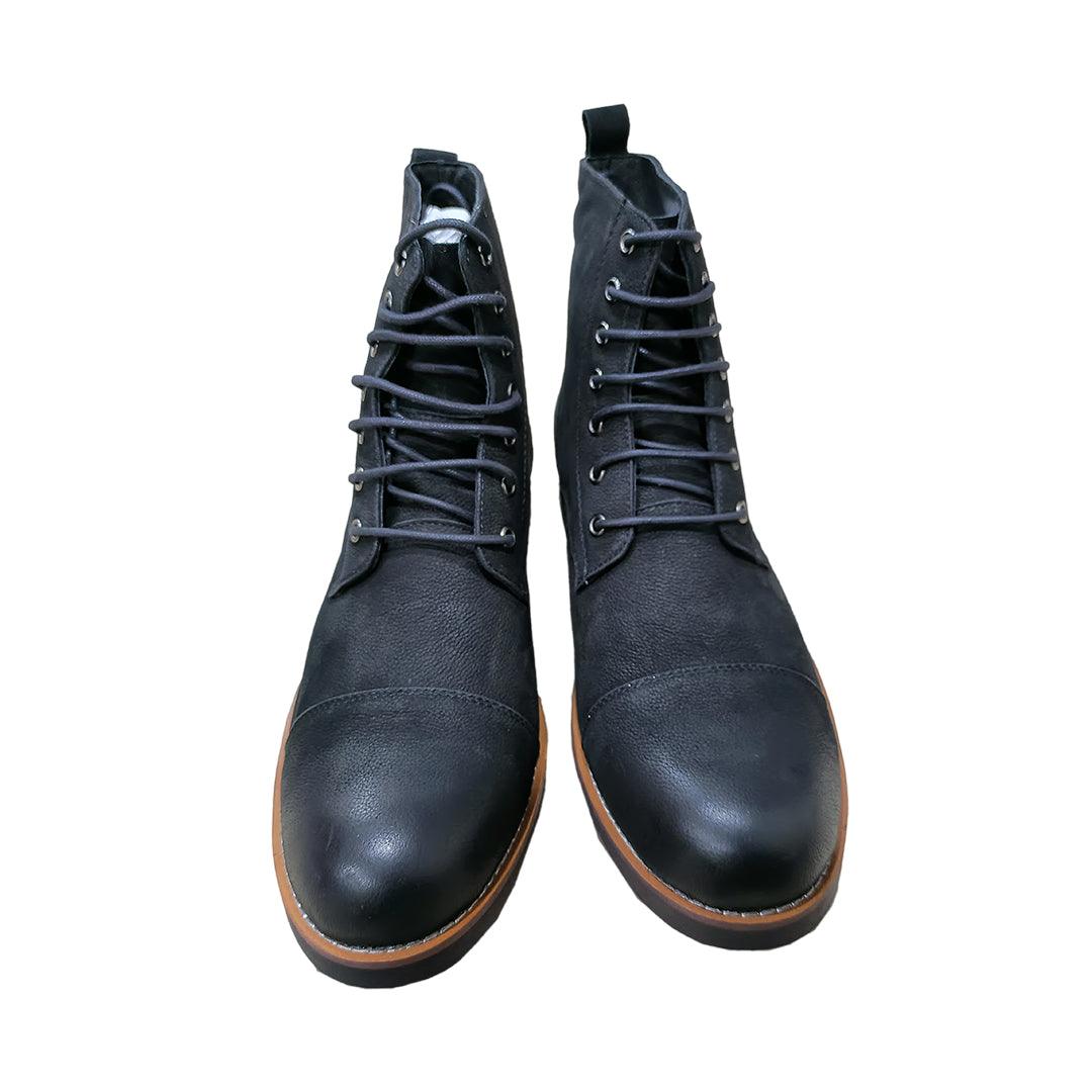 Billion Exquisite Designed High Heel Lace up Shoe - Black - Obeezi.com