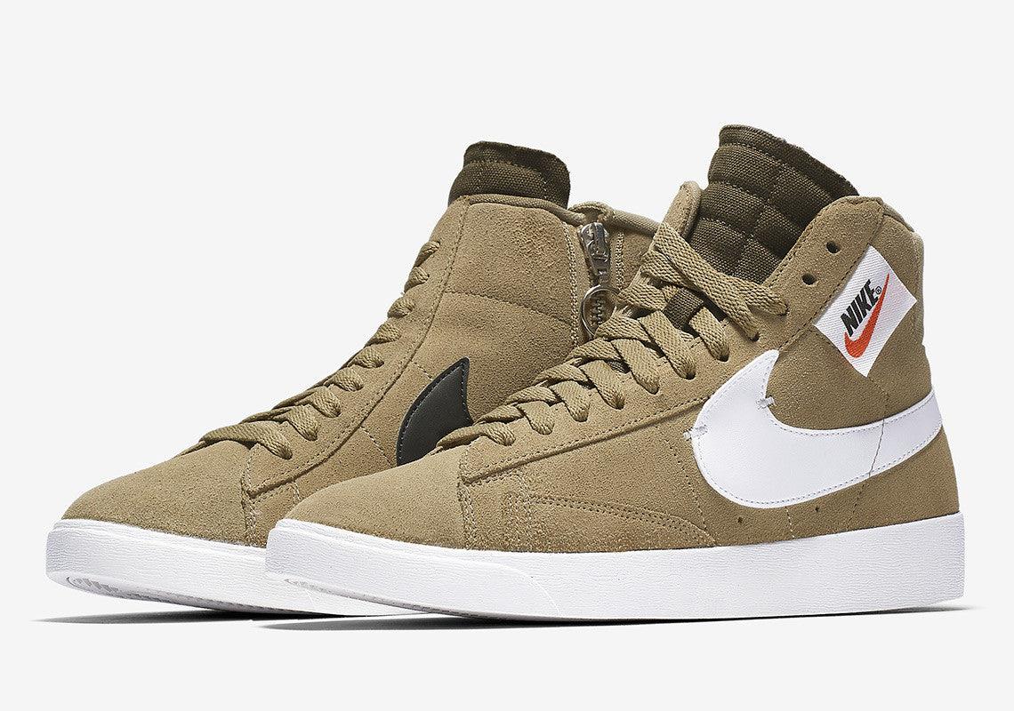 Blazer Mid Rebel Men's Grey Hightop Boots Sneaker - Obeezi