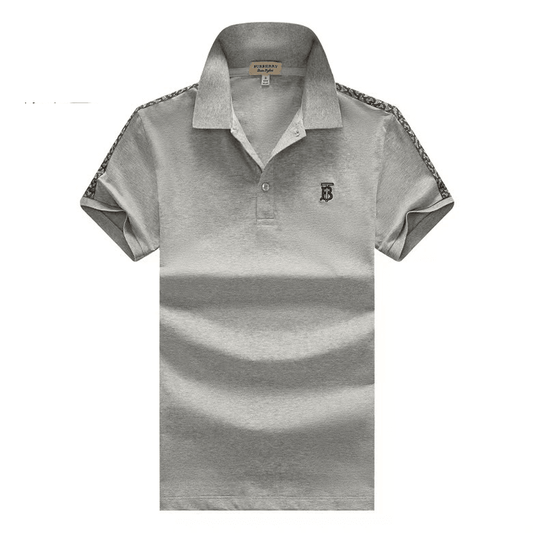 Bur Berry London England Plain Designed Polo Shirt - Ash - Obeezi.com