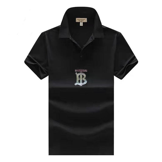 Burb Organic Cotton Signature Logo Polo-Black - Obeezi.com