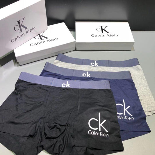 Cal 3 In 1 Comfortable Body-Suited White, Ash And Blue Men's Boxers - Obeezi.com