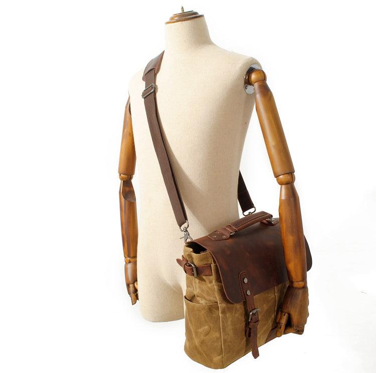 Casual Canvas Travel Messenger Bag-Green - Obeezi.com