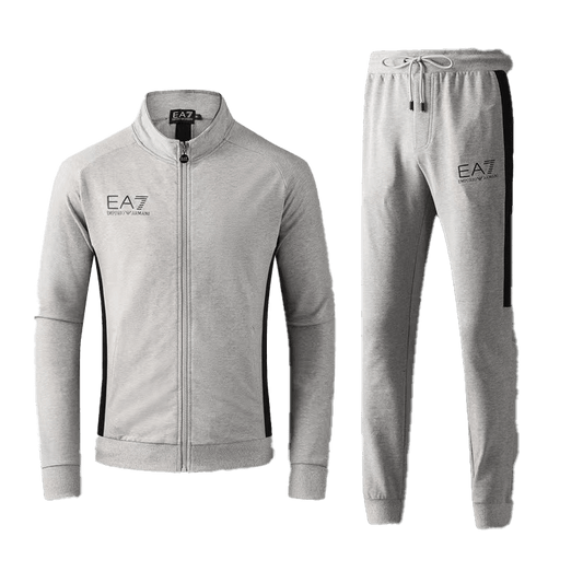 EA EA7 Zip Enclosure Designed Ash Tracksuits - Obeezi.com