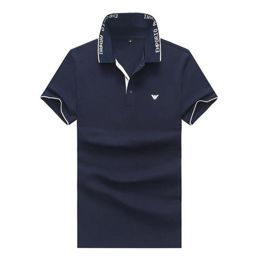 Emp classic Cotton polo shirt in pique cotton blend- NVB - Obeezi.com