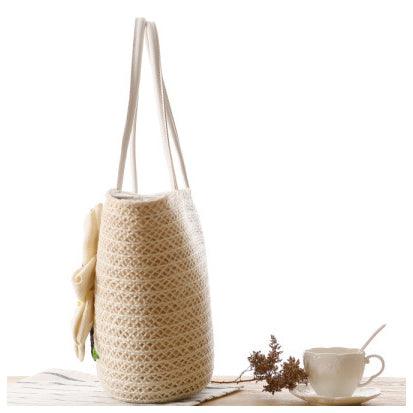 Exotic Women's Fashionable Woven Styled Coffee HandBag - Obeezi.com