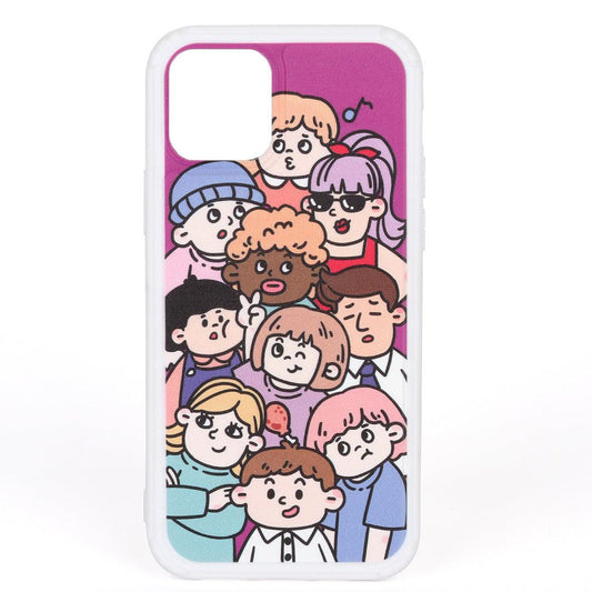 Happy Faces Illustration Designed iPhone Case - Obeezi.com