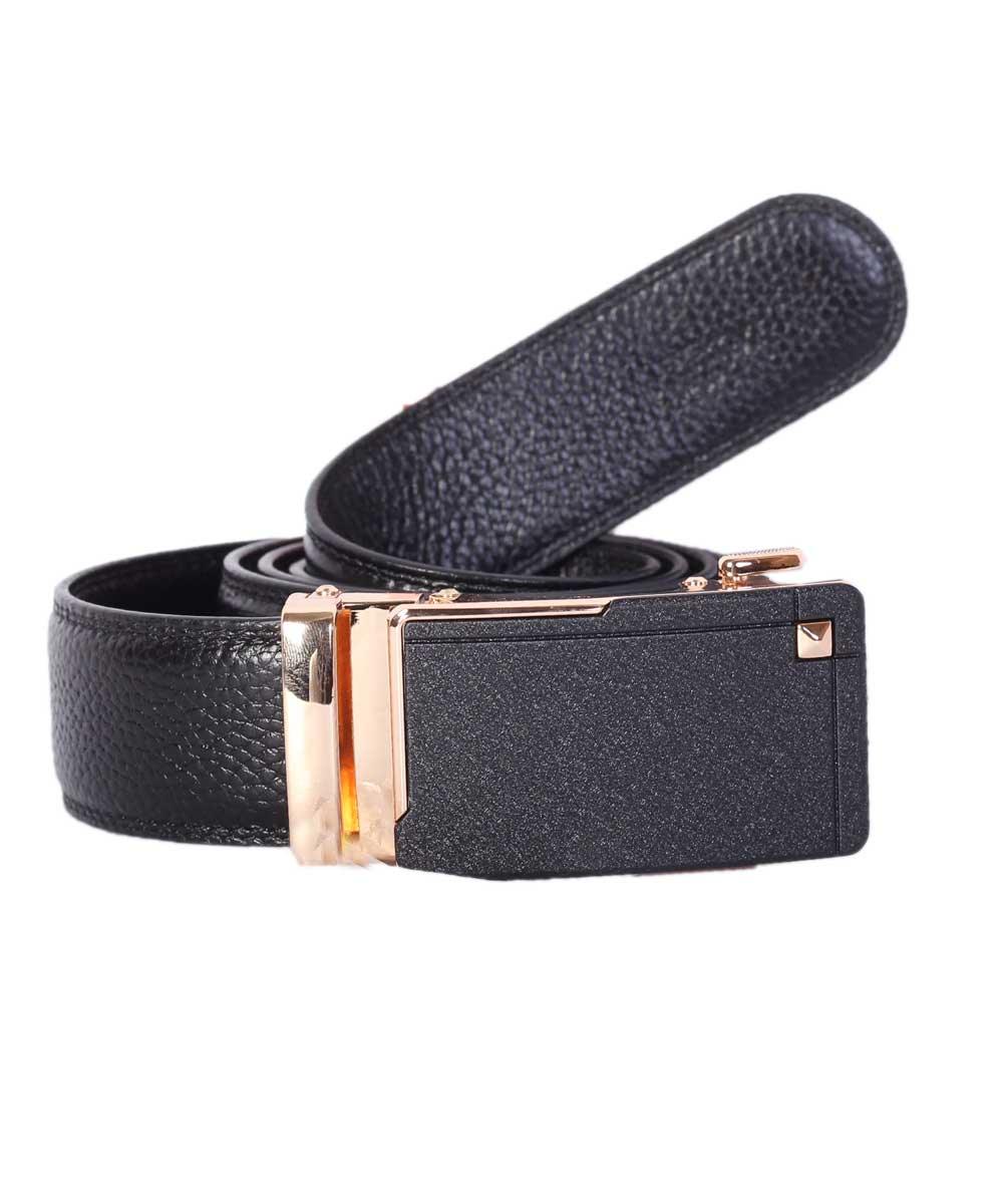 Hermes Men's Black Leather Belts - Obeezi.com