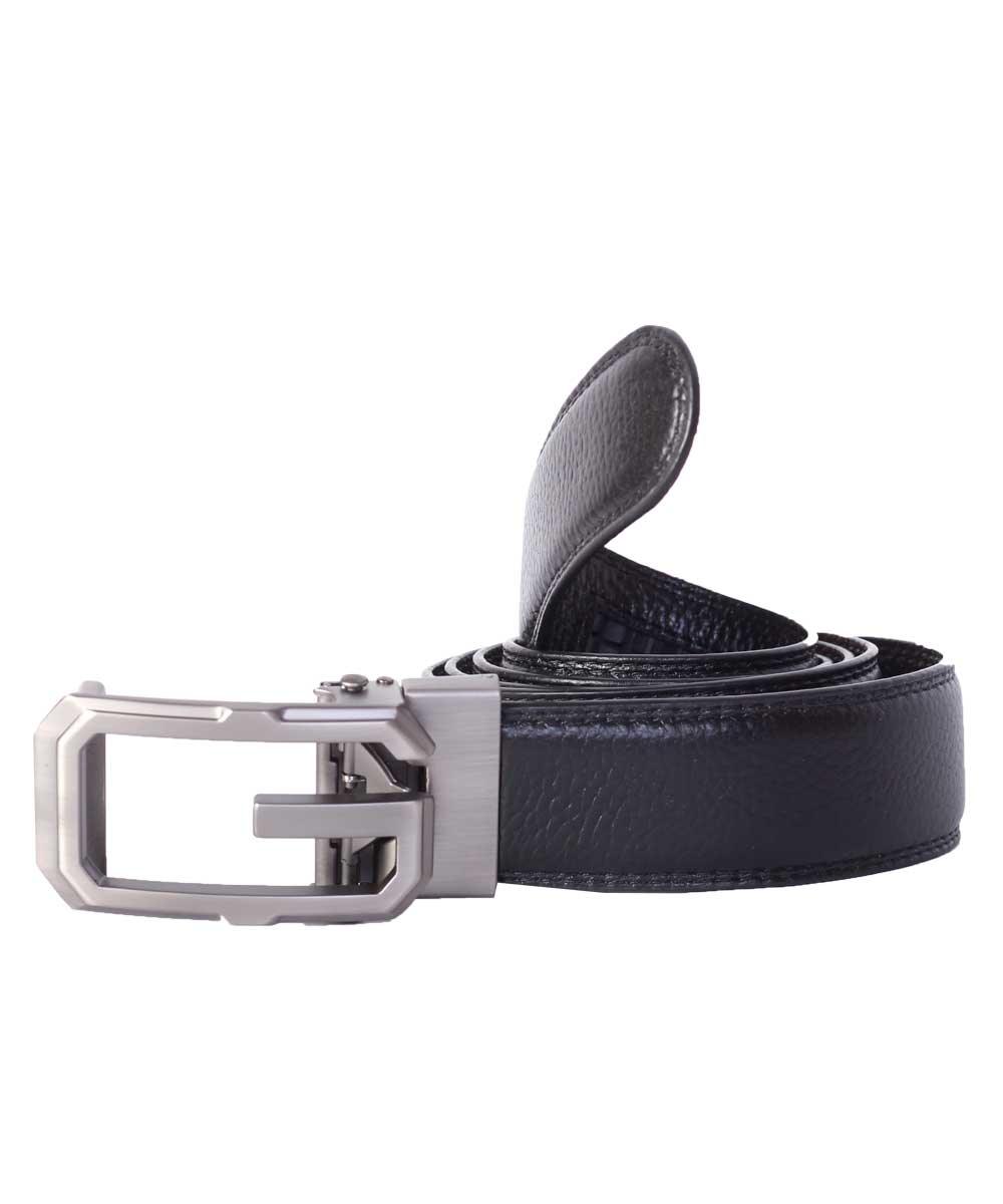 High Quality Men Black Leather Buckle Belt - Obeezi.com