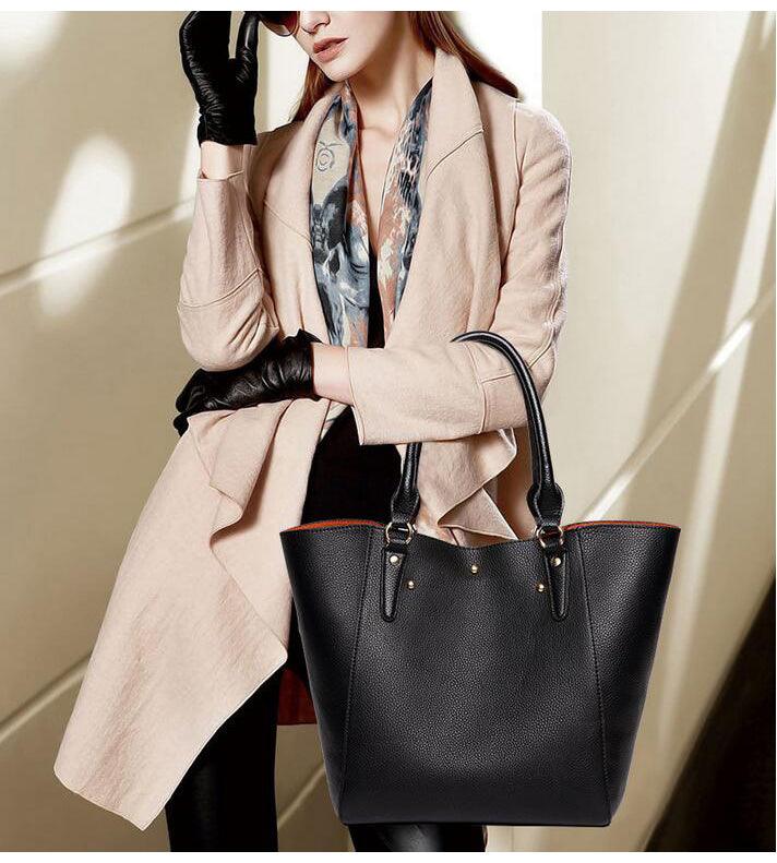 HoldAll With Detachable Inner Bag and Long Strap Shoulder Handbag-Light Blue - Obeezi.com
