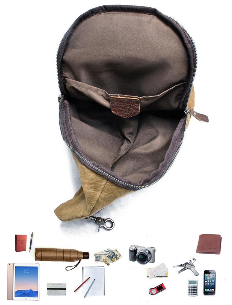 Hunting Design Sling Back Bag- Black - Obeezi.com