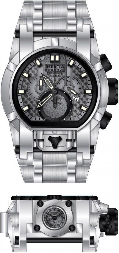Invicta Reserve 52mm Bolt Zeus Magnum Swiss Movt Quartz Dual Movement 20110 - Obeezi.com