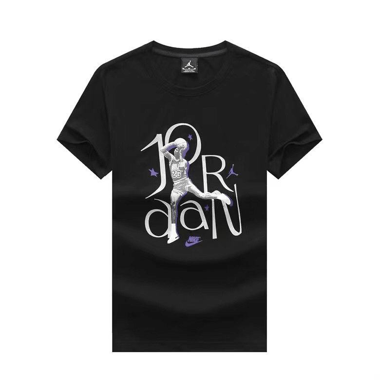 JD Basketball Jumpman 23 Bull Designed T-Shirt- Black - Obeezi.com