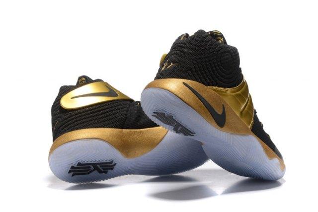 Kyrie 2 Black Gold Men's Basketball Sneakers - Obeezi