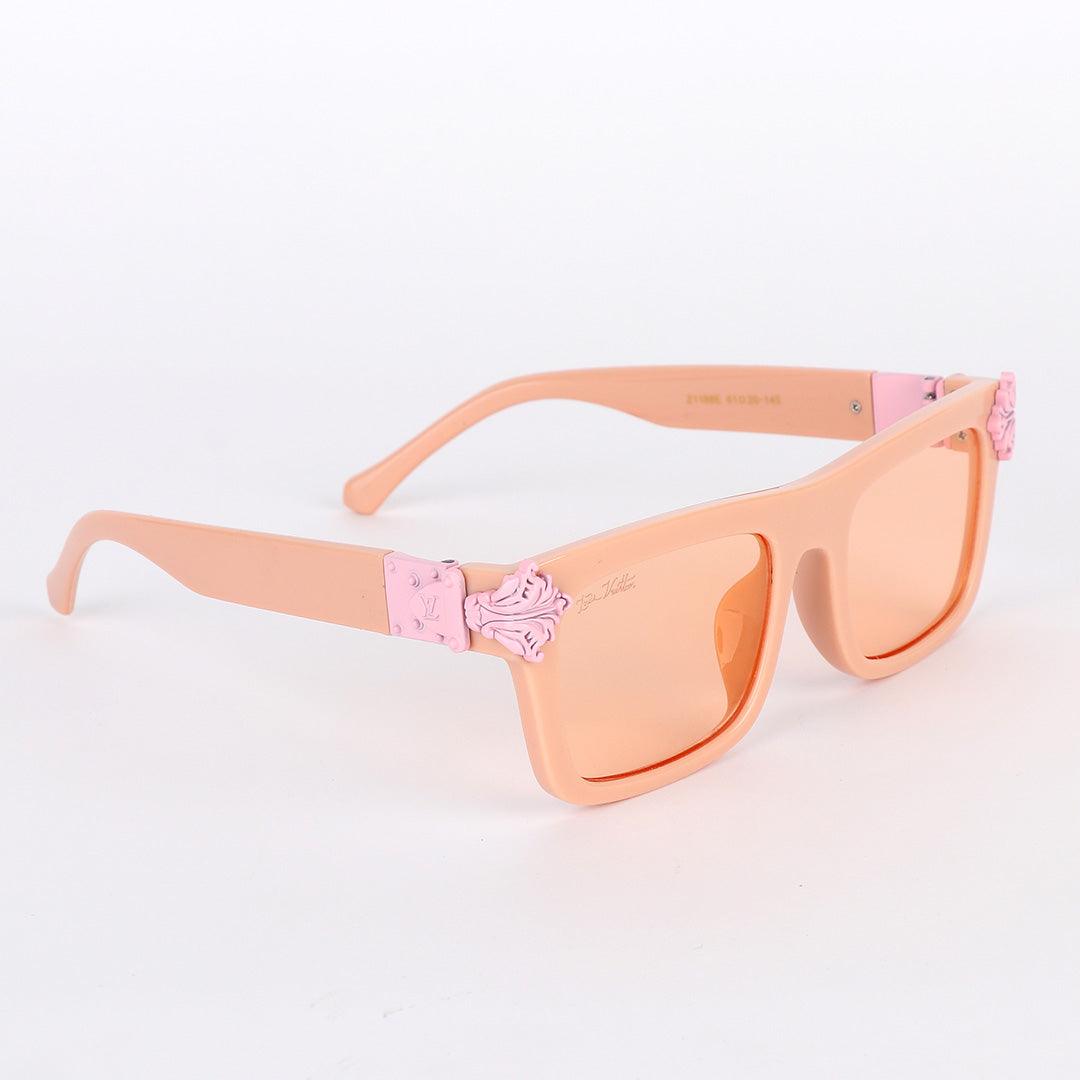 Louis Vuitton Light Pink Crested Women Square Sunglasses - Obeezi.com