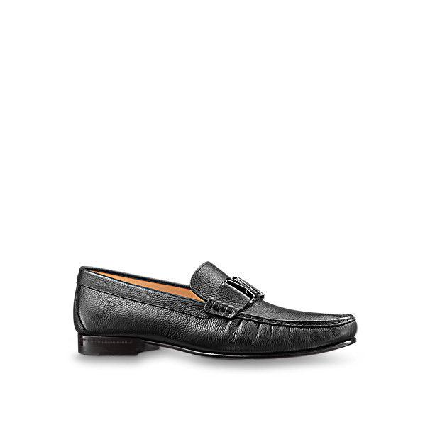 Louis Vuitton Men"s Black MONTAIGNE LOAFER Shoes - Obeezi