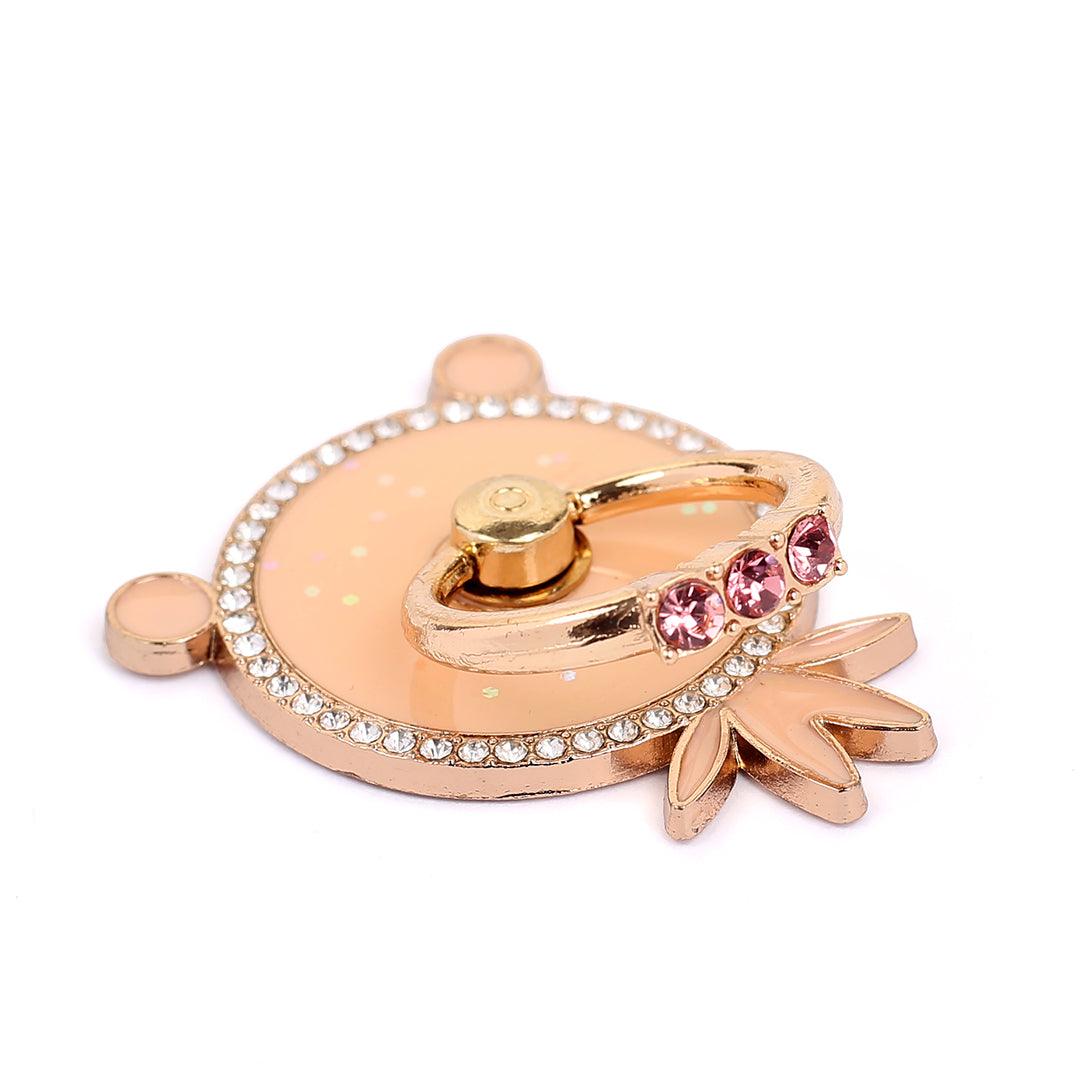 Magnet Gold Orange Ring Phone Holder - Obeezi.com