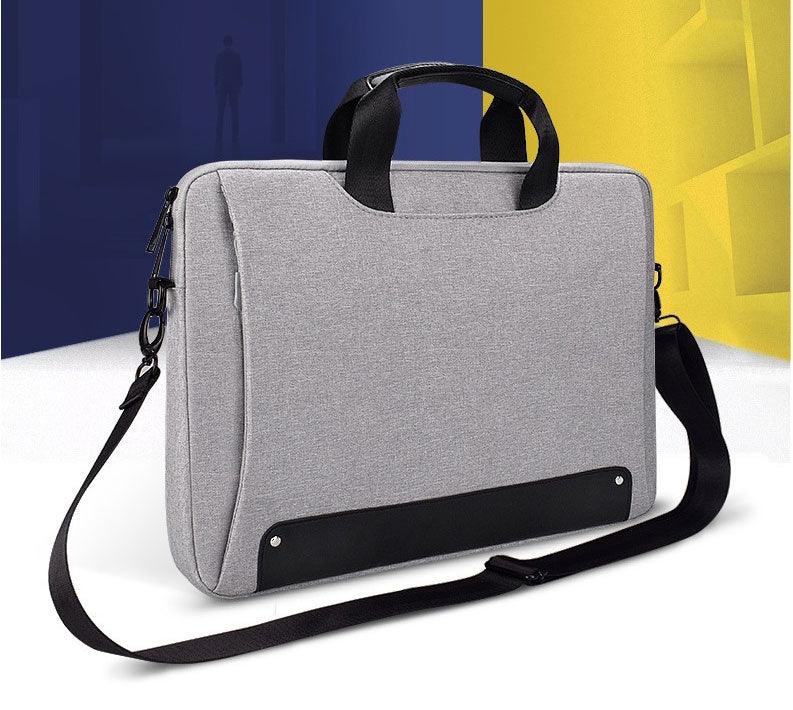 Men's Simple Briefcase Designed Ultra Light Laptop Bag- Ash - Obeezi.com