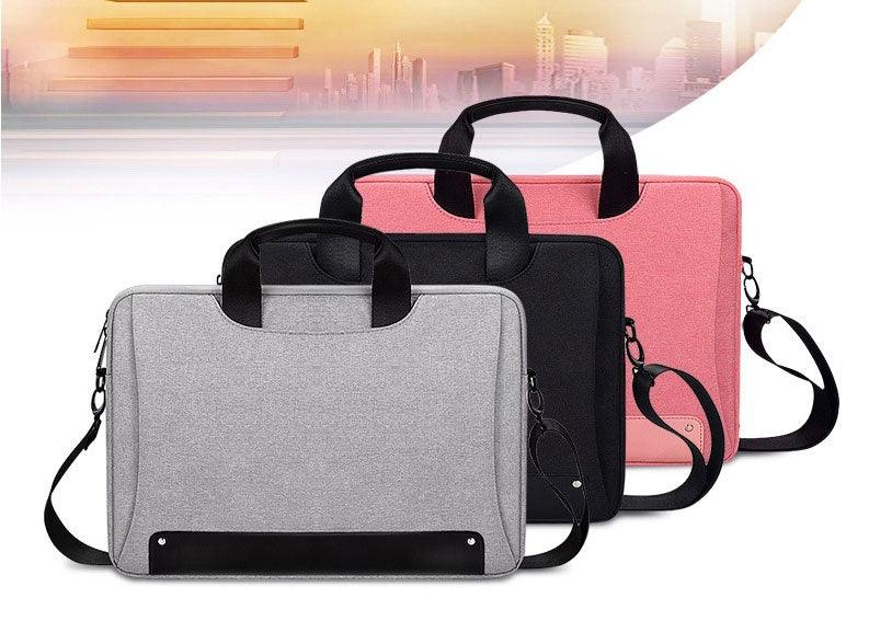 Men's Simple Briefcase Designed Ultra Light Laptop Bag- Ash - Obeezi.com