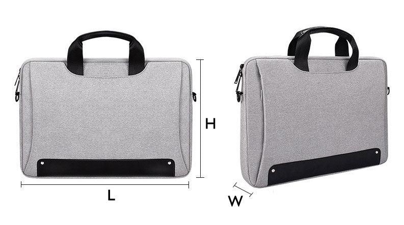Men's Simple Briefcase Designed Ultra Light Laptop Bag- Ash - Obeezi.com