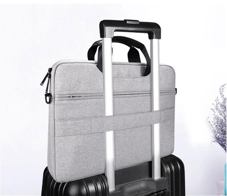 Men's Simple Briefcase Designed Ultra Light Laptop Bag- Ash - Obeezi.com
