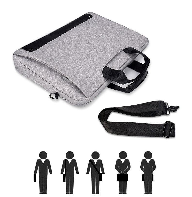 Men's Simple Briefcase Designed Ultra Light Laptop Bag- Ash - Obeezi.com