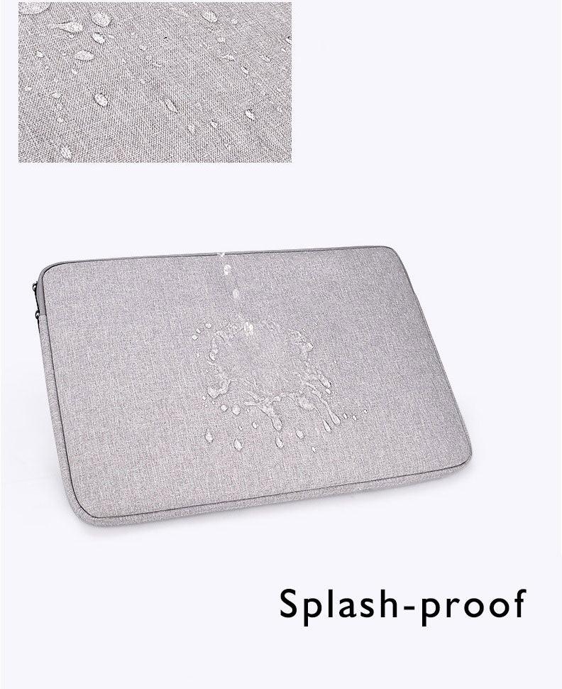 Men's Simple Oxford 2 In 1 Laptop Sleeve- Ash - Obeezi.com