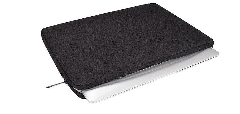 Men's Simple Oxford 2 In 1 Laptop Sleeve- Black - Obeezi.com