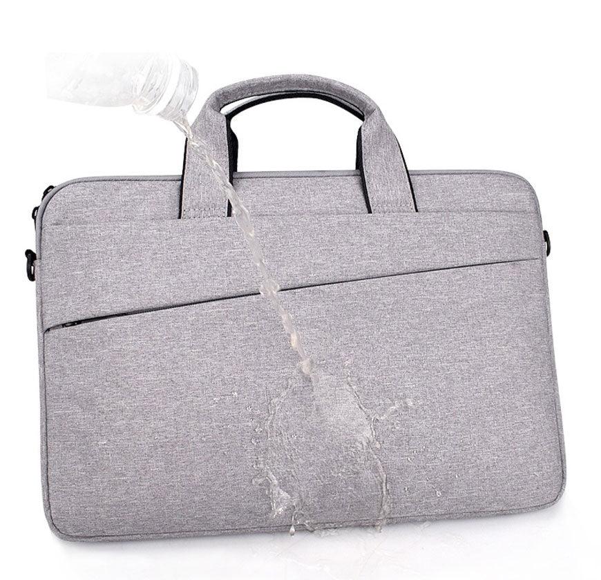 Men's Slant Zipper Briefcase Designed Ultra Light Laptop Bag-Ash - Obeezi.com