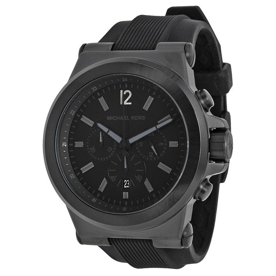MK Men's Dylan Chronograph Rubber Watch - Obeezi.com