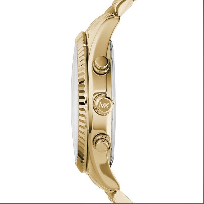 MK8286 Lexington Chronograph Watch -Gold - Obeezi.com