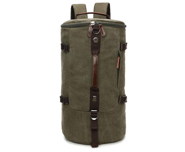 Multifunctional Outdoor Canvas Solid Back And Hand Travellers Green Bags - Obeezi.com