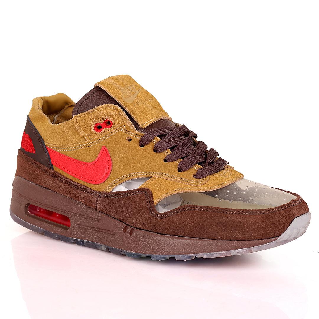 NK Kiss Of Death Travis Scott 2021 Transparent Front Sneakers - Brown - Obeezi.com
