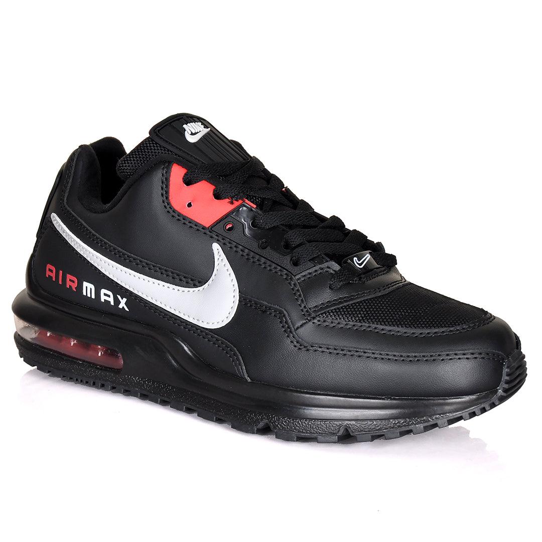NK Max LTD 3 Side Logo Patterned Sneakers - Black - Obeezi.com
