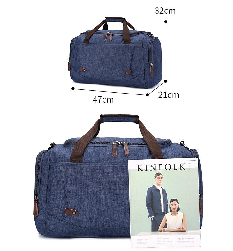Oxford Multi Pocket Water Resistant Large Capacity Luggage Green Bags - Obeezi.com