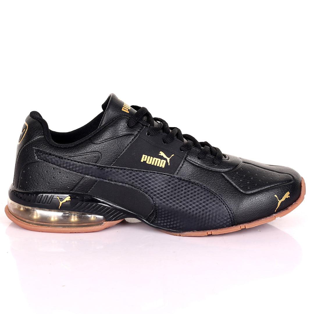 PM Lightweight Black Perf Low Sneakers Designed - Obeezi.com