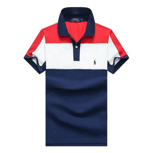 PRL Striped Cotton Small Pony Mesh Polo Shirt - Obeezi.com