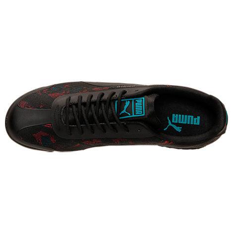 Puma Roma TK Graphic - Black/Teal/Coral - Obeezi