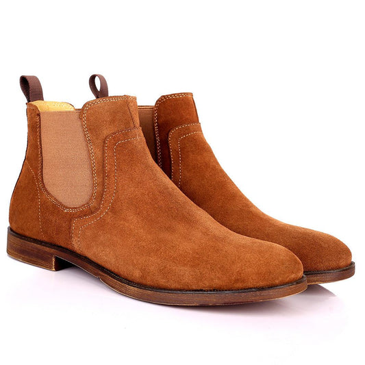 Renato Dullbecc Chelsea Brown Suede Shoes - Obeezi.com