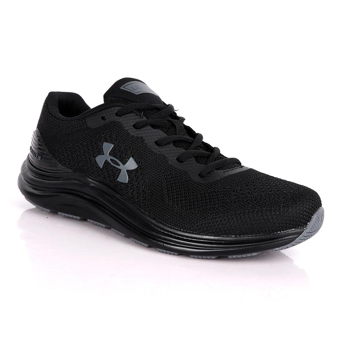 UA Charged Spark All Black Sneakers - Obeezi