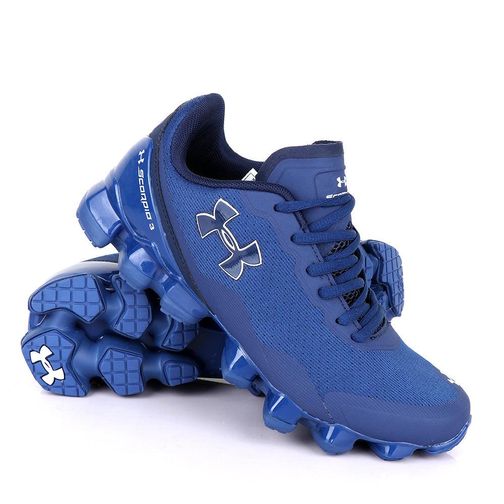 Under Armour Scorpio 3 Navy Blue With White Crest Sneaker - Obeezi