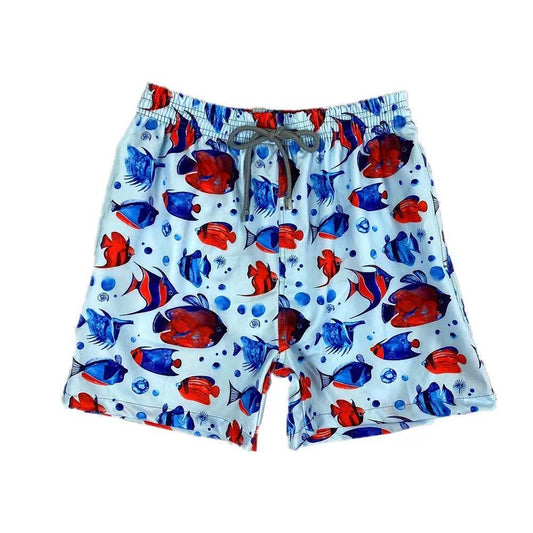 Vilebre Modern Essentials Fish Print Short - Obeezi.com