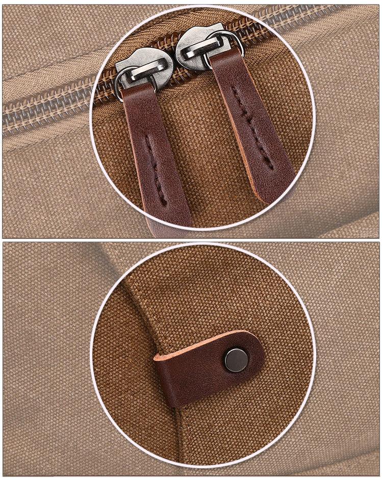 Vintage Canvas Large Capacity Travel Bag-Khaki - Obeezi.com