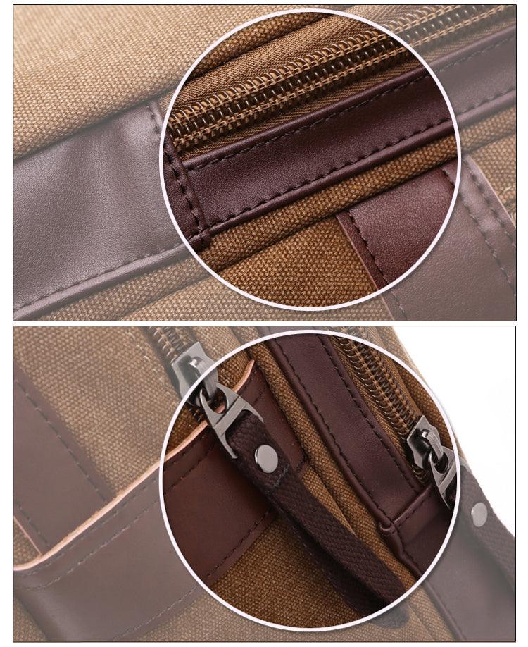 Vintage fashion Canvas High Capacity Laptop Travel Backpack-Blue - Obeezi.com